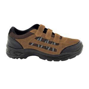 Dek Boys Ascend Triple Touch Fastening Trek Hiking Trail Shoes / Khaki/Brown